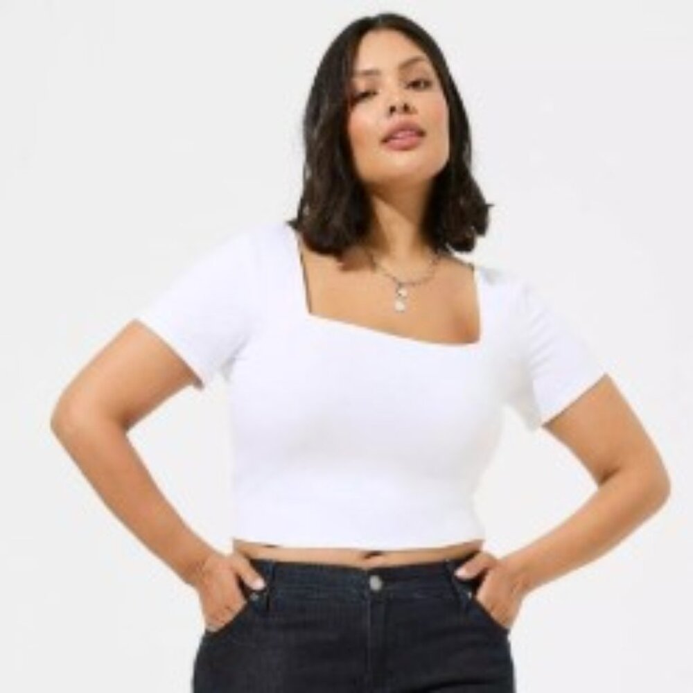 Torrid Foxy Square Neck Crop Top